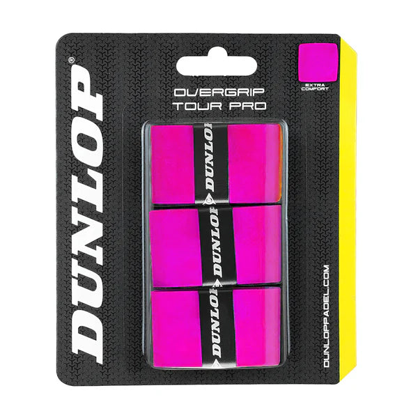 DUNLOP TOUR PRO PINK X3 OVERGRIPS